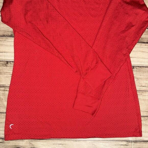 ZYIA Activewear Red Chill Long Sleeve Top Size Large - Picture 4 of 9